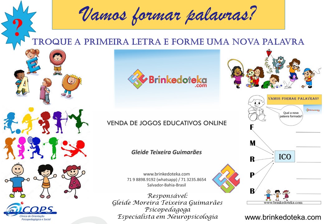 ♥¸¸*♥`*ESPAÇO APRENDENTE**´¯`*♥**´¯`*♥**: JOGOS, DESAFIOS e ATIVIDADES para  desenvolver o raciocínio -logico - para imprimir